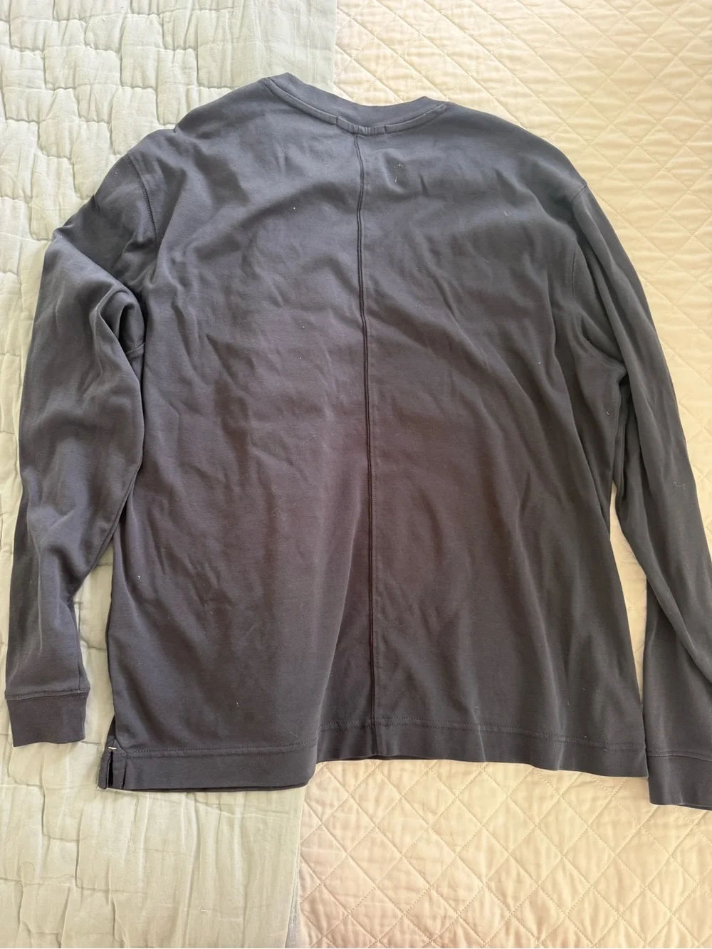 Banana Republic Men's Long-Sleeve Crewneck Shirt - Navy Blue